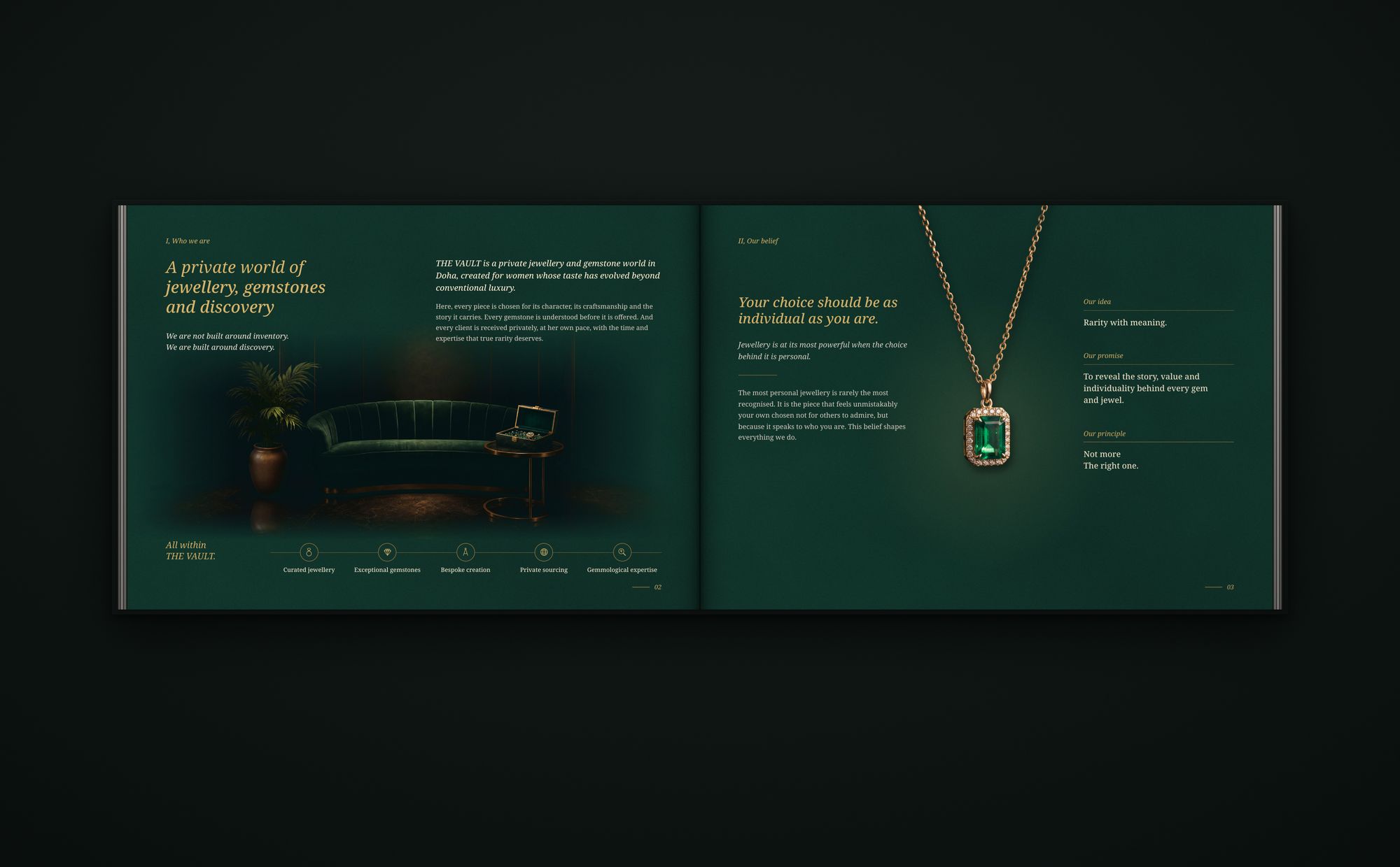 The open profile at pages 2 and 3