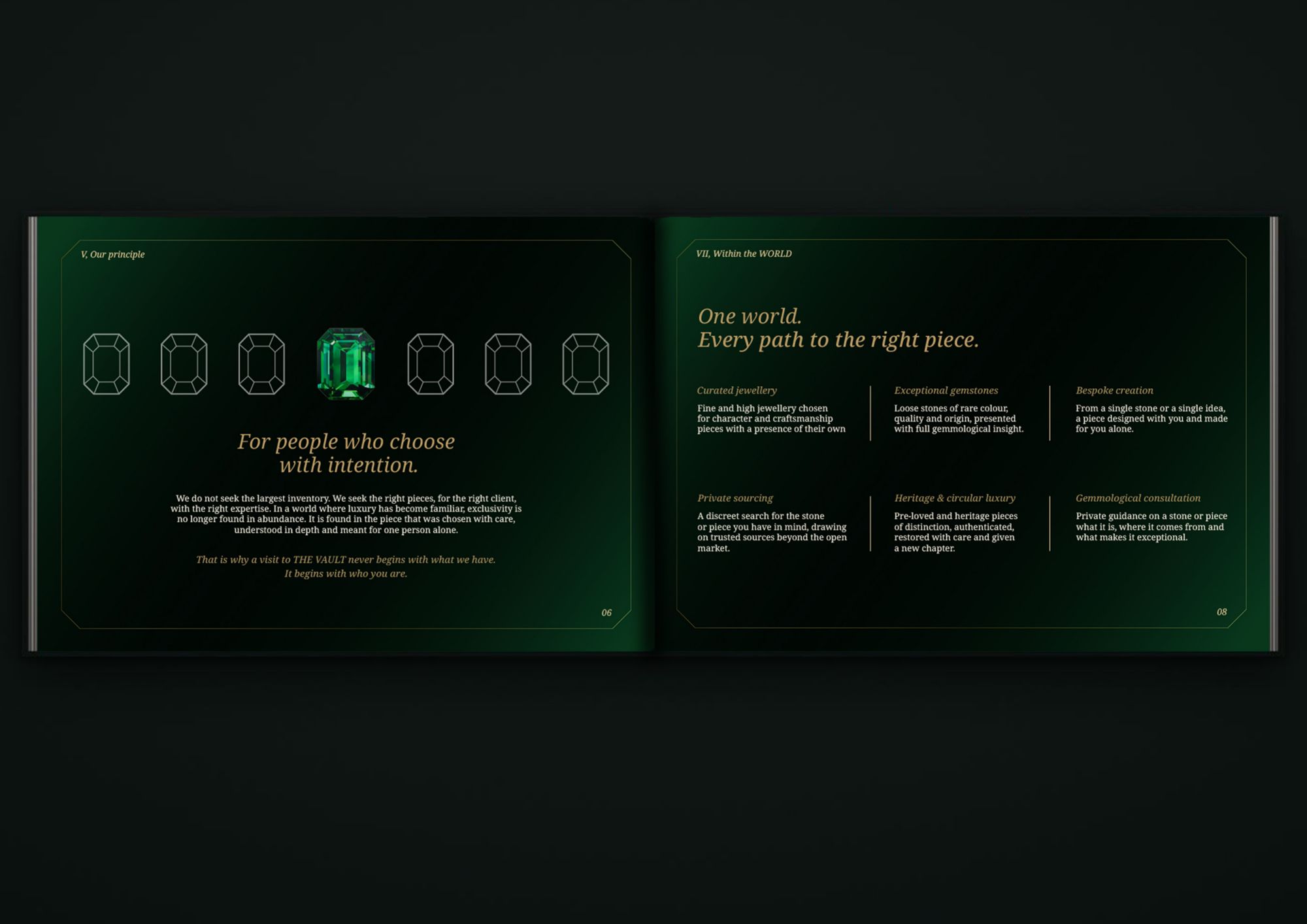 The open profile at pages 6 and 7